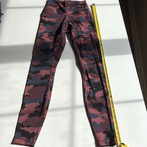 Lululemon Athletica Camouflage Leggings - Pink and Blue